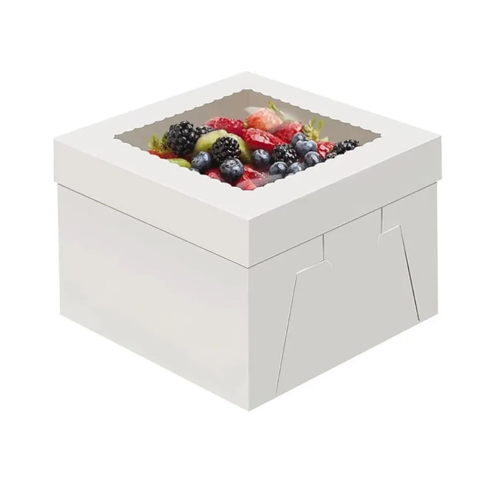 Scatola per Torte Scatola for torta quadrata bianca da 50 pezzi
