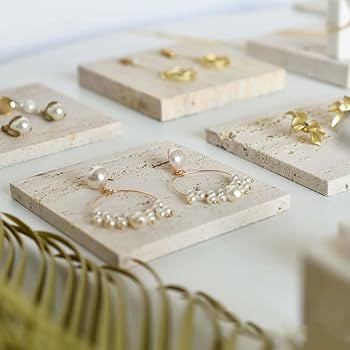 天然白大理石ブロック・プレート○7個セット○アクセサリー