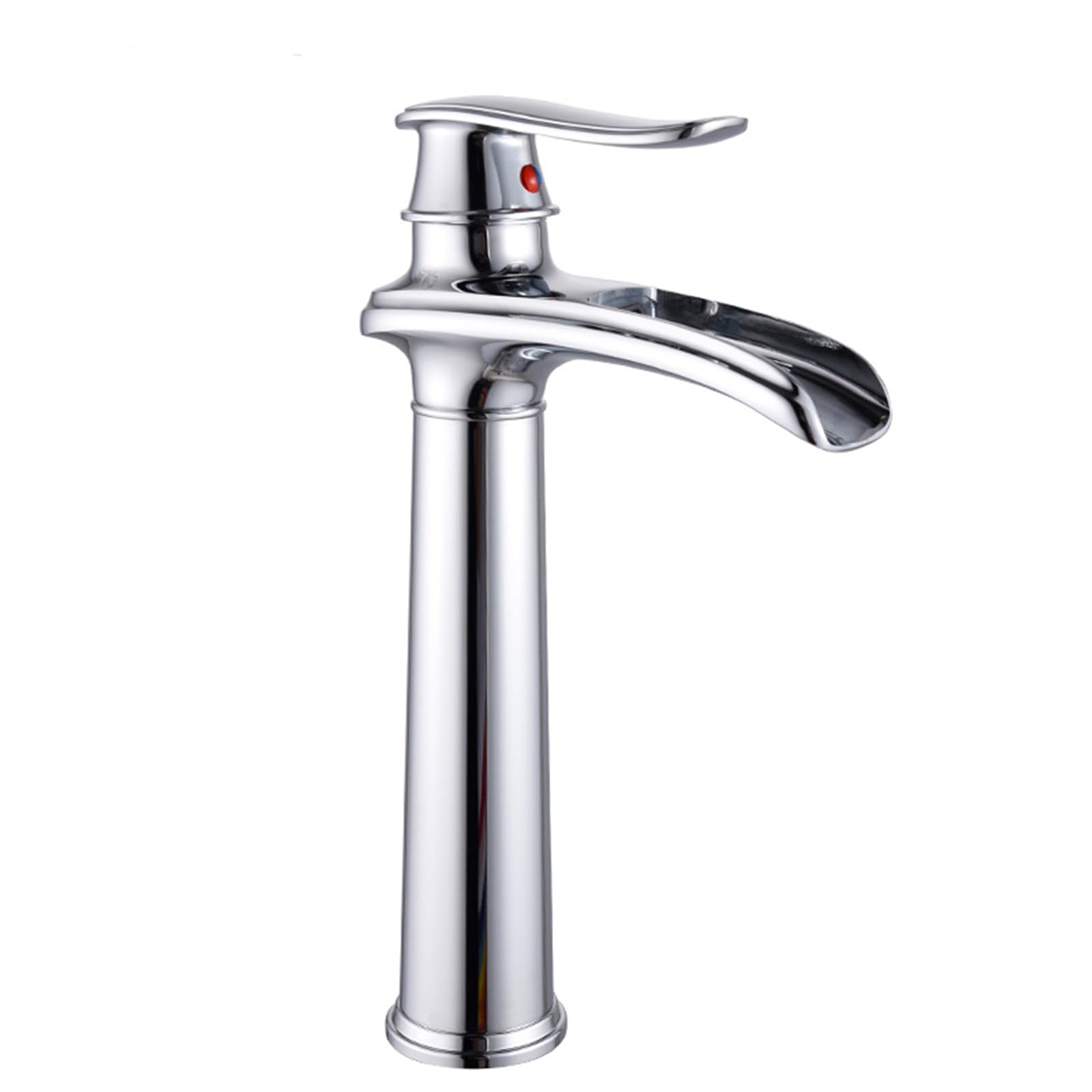 ANVLOJRIH Waterfall Basin Faucet, Bathroom Faucet, Antique Basin Mixer Tap, Brass Basin Faucets (Galvanised, Long)
