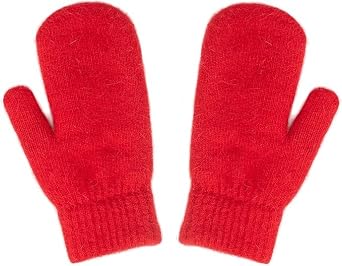 Winter Knitted Mittens Soft Warm Elastic Cold-Weather Thick Lining Gloves for Women and Men