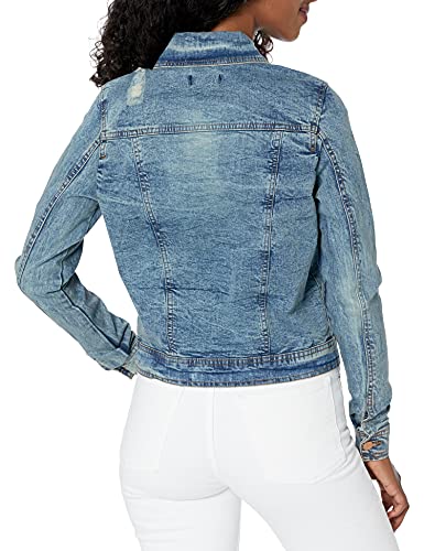 dollhouse Women's Basic Slim Fit Denim Jacket, Medium2