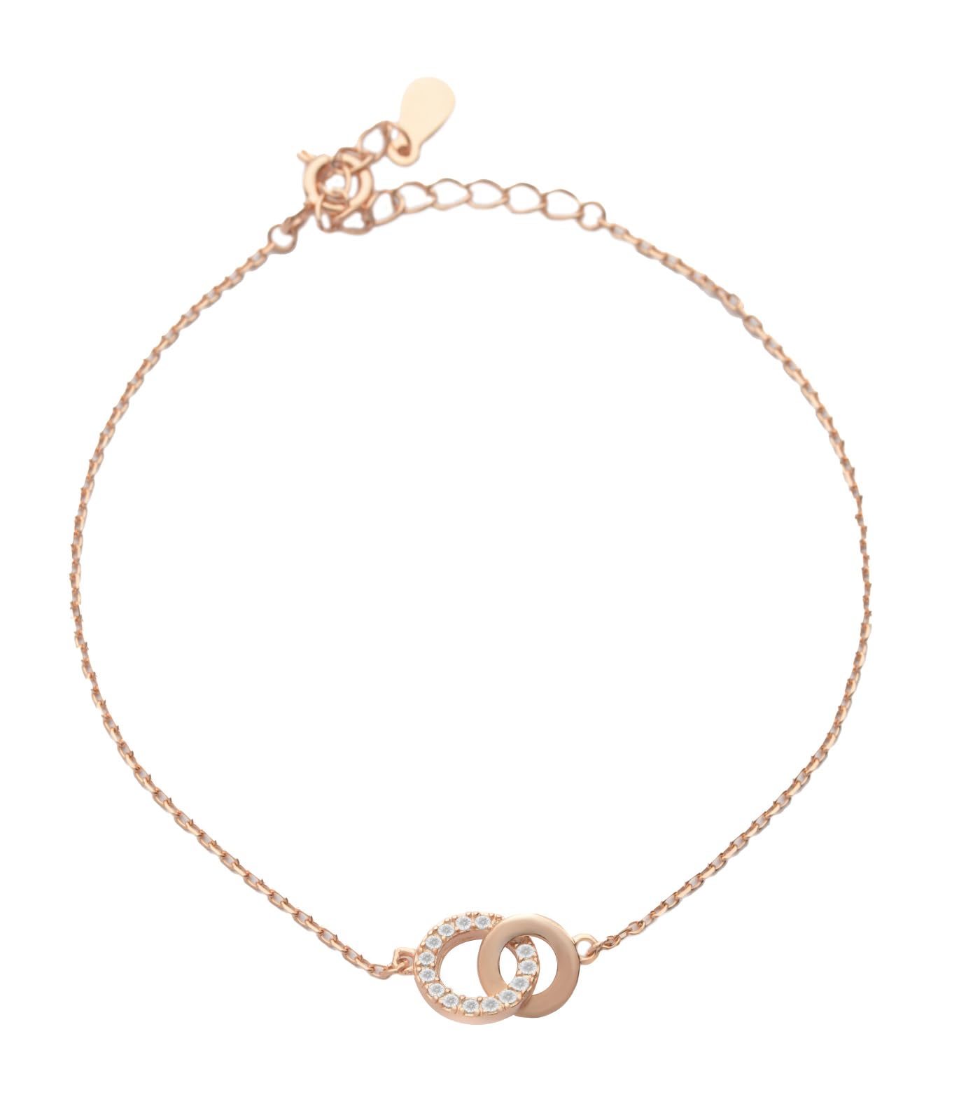 Gargi by P.N. Gadgil and Sons | 925 Sterling Silver | Rose Gold Polish | Forever Connection Bracelet | Adjustable | Gift for Women and Girls | With Hallmark & 925 Stamp (B0CX9JLYN8) Amazon Price History, Amazon Price Tracker