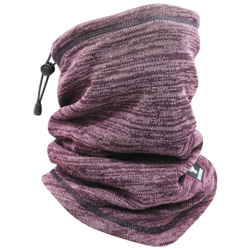 HNOOM Schlauchschal Herren Damen Winter Loop Schal Elastisch Multifunktionstuch Winddicht Halswärmer Warm Fleece Gefüttert Nackenwärmer für Outdoor Skifahren Motorrad...
