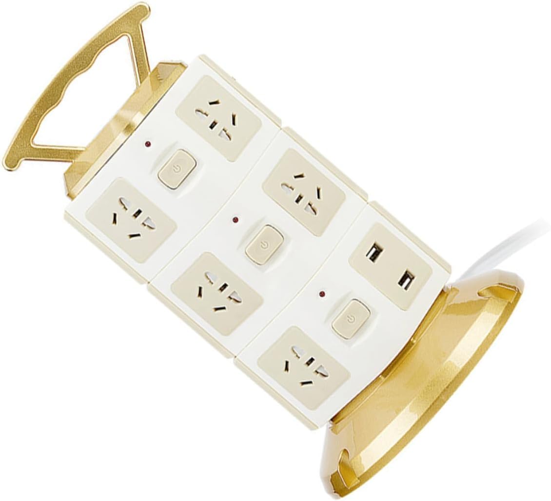 Multipresa con Porte USB - Adattatore Multifunzionale per più Dispositivi, Presa Multipla con Protezione da Sovratensione per Uso Domestico E in Ufficio