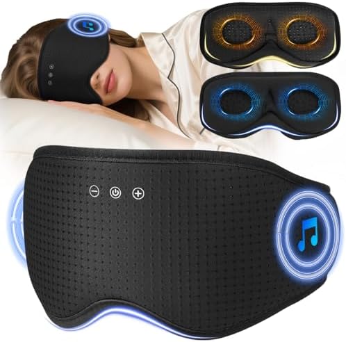 LC-dolida Masque de Sommeil Bluetooth avec Écouteurs - 2 Coussine...
