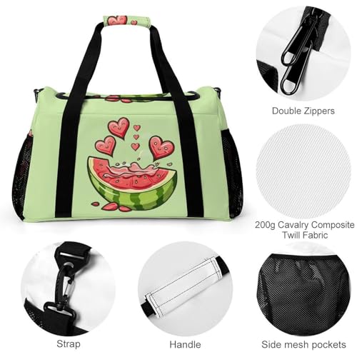 Watermelon Melon Fruit Gym Bag Travel Duffle Bags Shoulder Carry On Weekender Bag Hangbag for Women Men3