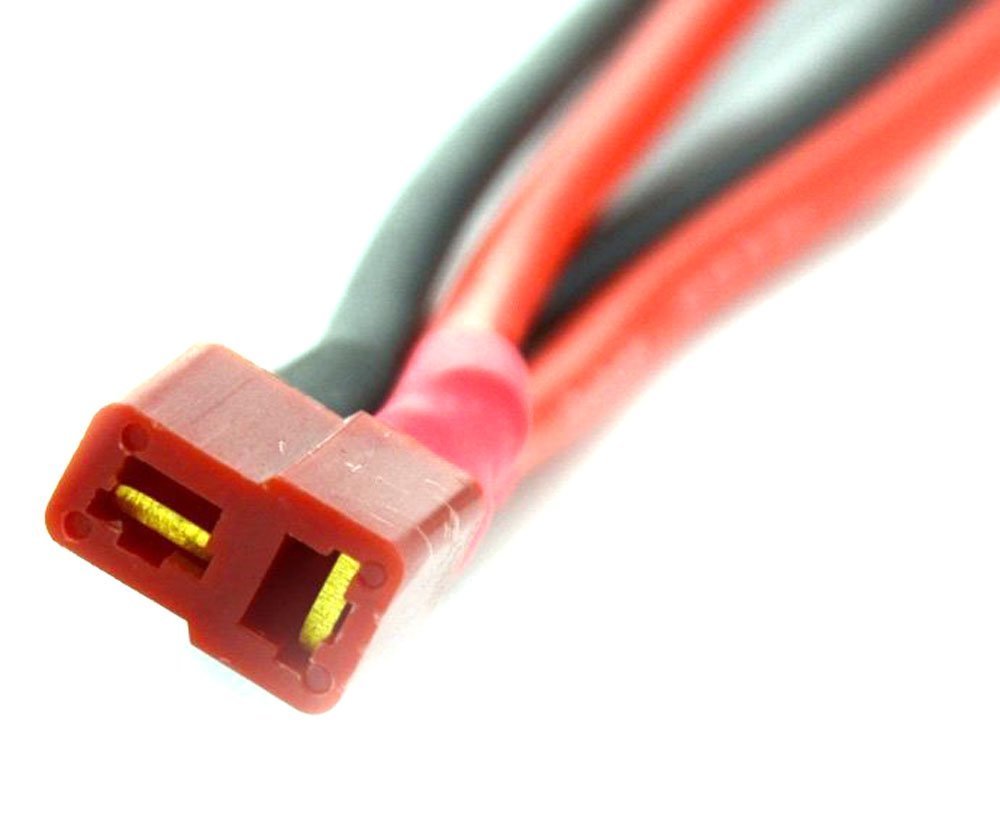 Kuuleyn Câble Adaptateur T Plug - 1 Femelle Vers 2 Mâles - 14 AWG - Pour Batteries Lipo 2S-6S - Connexion Parallèle