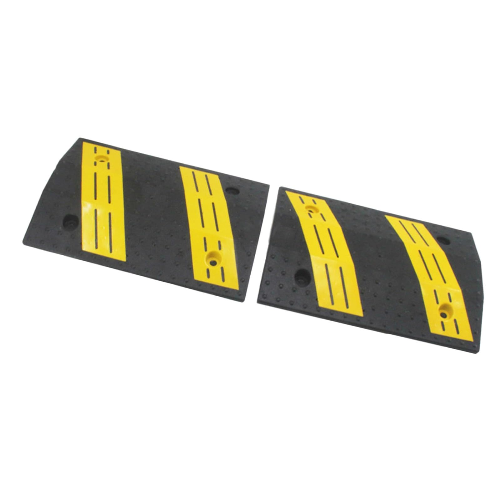 HTTGDGDH 2Pcs Speed Bumps, Speed Ramp, Rubber Road Bumps, Heavy Duty Modular Driveway Speed Bumps For Roads, Parking Lots,