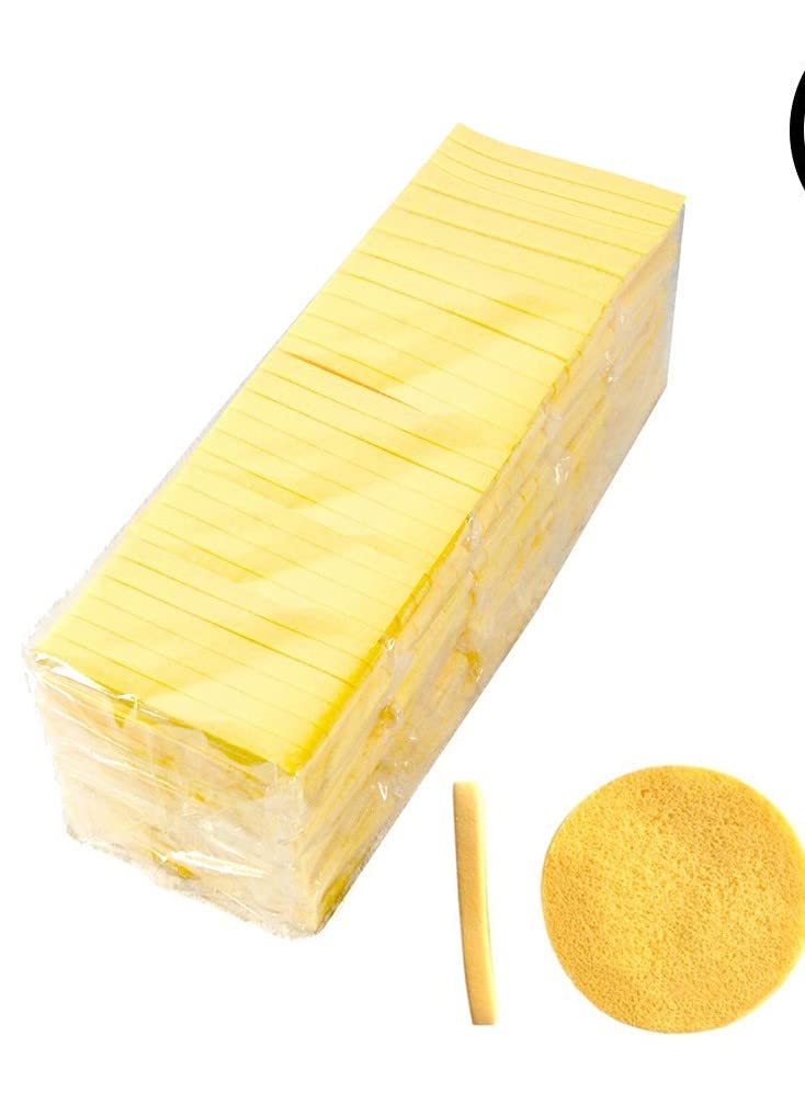 LA PERLA TECH 240-Piece Compressed Facial Sponges For Face Cleansing Eco Friendly Facial Sponges- Round Makeup Sponges