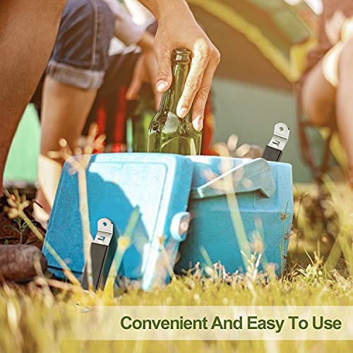 Beature 4 Pieces Magnetic Bottle Openers, Can Openers Can Tappers, Classic Portable Stainless Steel Opener For Beers Cans Beverages, Suitable For Camping And Traveling #TOP5