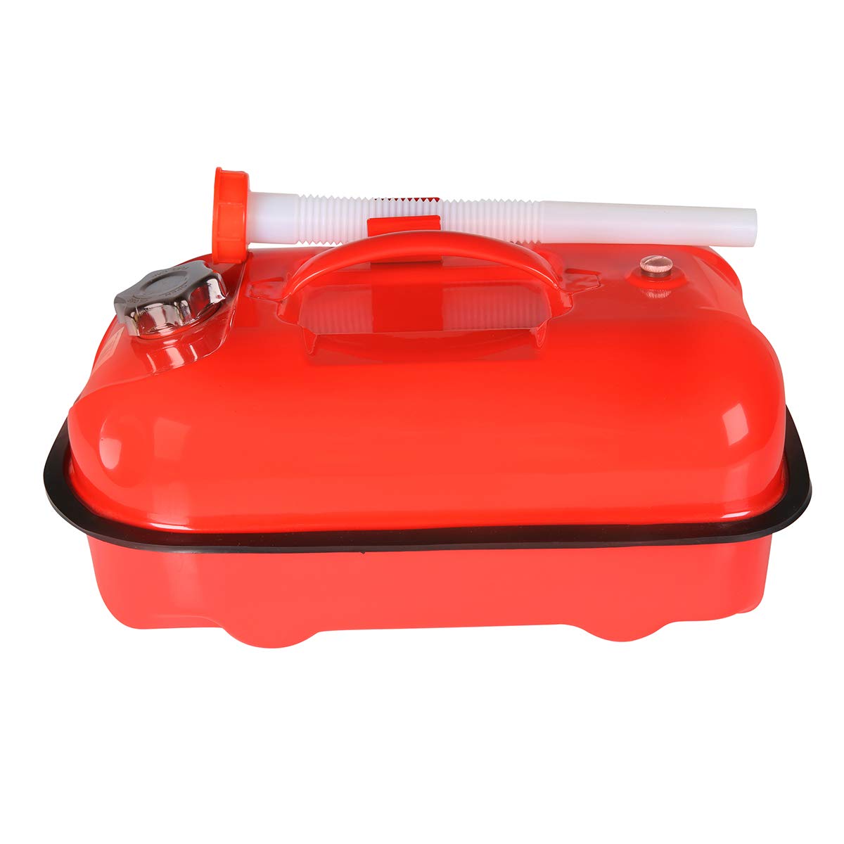 red metal Jerry Can, 10 liters, Airtight, Screw Cap - A4424C