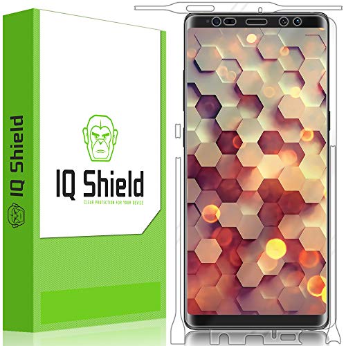 IQShield Full Body Skin Compatible with Samsung Galaxy Note 8 + LiQuidSkin Clear (Full Coverage) Screen Protector HD and Anti-Bubble TPU Film
