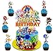 31 Pièces Sonic Gâteau Topper Anime Gâteau Toppers Gâteau Figurine Enfants Mini Jouets et Gâteau De Douche Fête Cake Toppers Articles de Fête d'anniversaire Mini Figurine pour Enfants shu