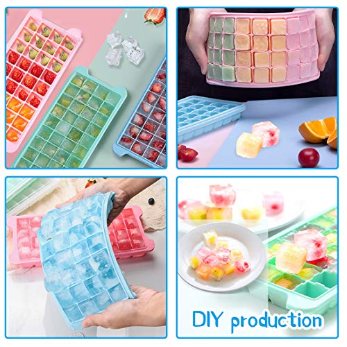 Zaloife 3 stuks ijsblokjesvorm silicone, 36-vaks ijsblokjeshouder voor invriezen, 108 ijsblokjes voor koelkast… - Afbeelding 8