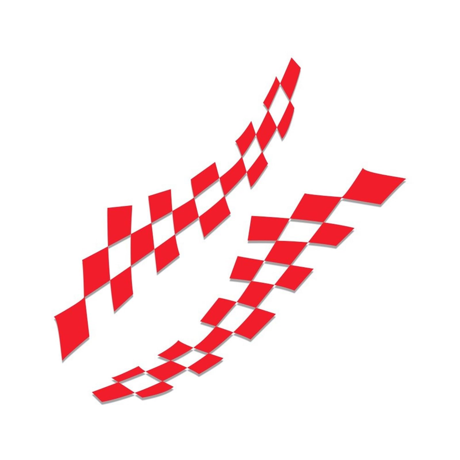 2PCs Auto Racing Vinyl Decals, Sport Car Decorative Stickers, Universal Exterior DIY Styling Accessories