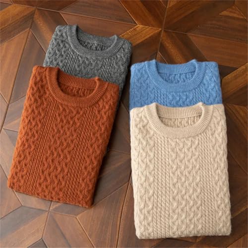 Men's Wool Pullover Sweater Vest Solid Color Knitted Crewneck Outwear Tops Waistcoat4