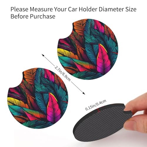 Portavasos para carro universal 2 piezas neopreno negro miniatura 2