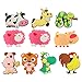 SOLUSTRE 10 imanes de silicona con diseño de animales en 3D, para nevera, para oficina, pizarra, armarios de cocina, juguetes educativos para niños (patrón aleatorio)