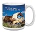 Tree-Free Greetings Extra Large 20-Ounce Ceramic Coffee Mug, Ride The Sky Themed Horse Art (XM63145)