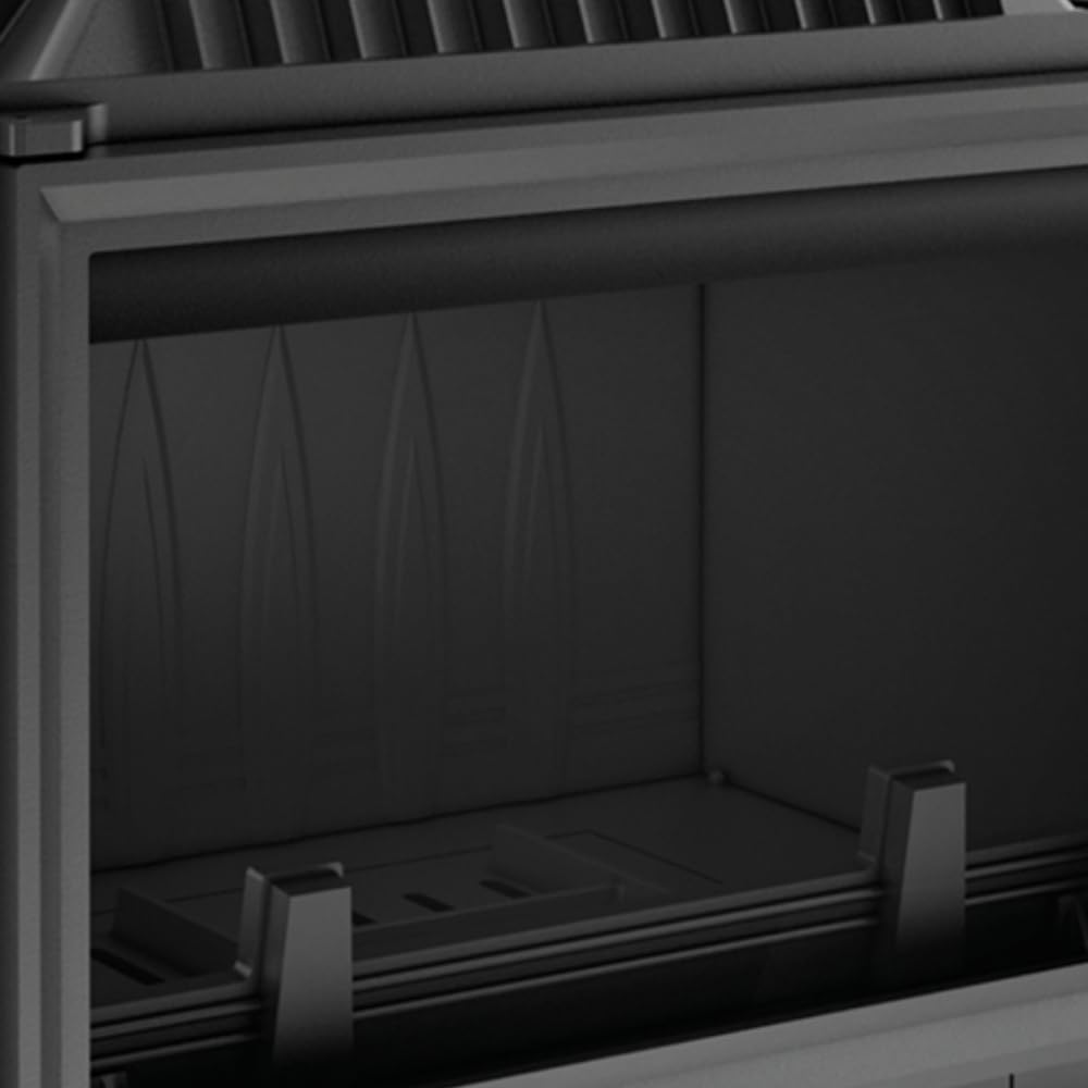 KRATKI ANTEK Camino a legna in ghisa 10kW Ø 180 - stufa a legna Classe energetica A - ECODESIGN, Efficienza termica 76% - Gamma di potenza 4,5-13kW - cestino della cenere & regolazione dell’aria