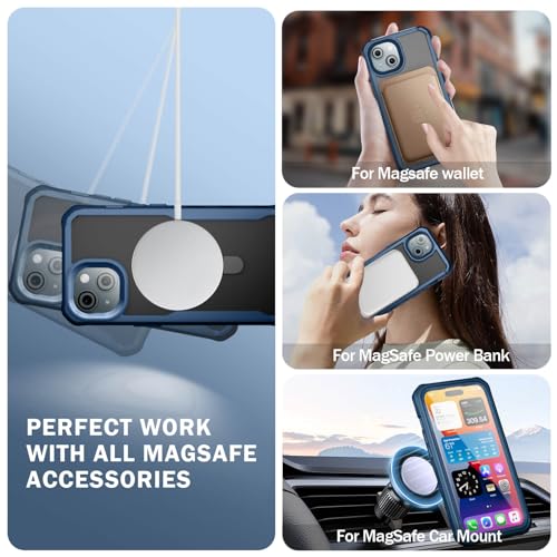 Coque iPhone 15 compatible MagSafe antichoc intégrale avec support - 5