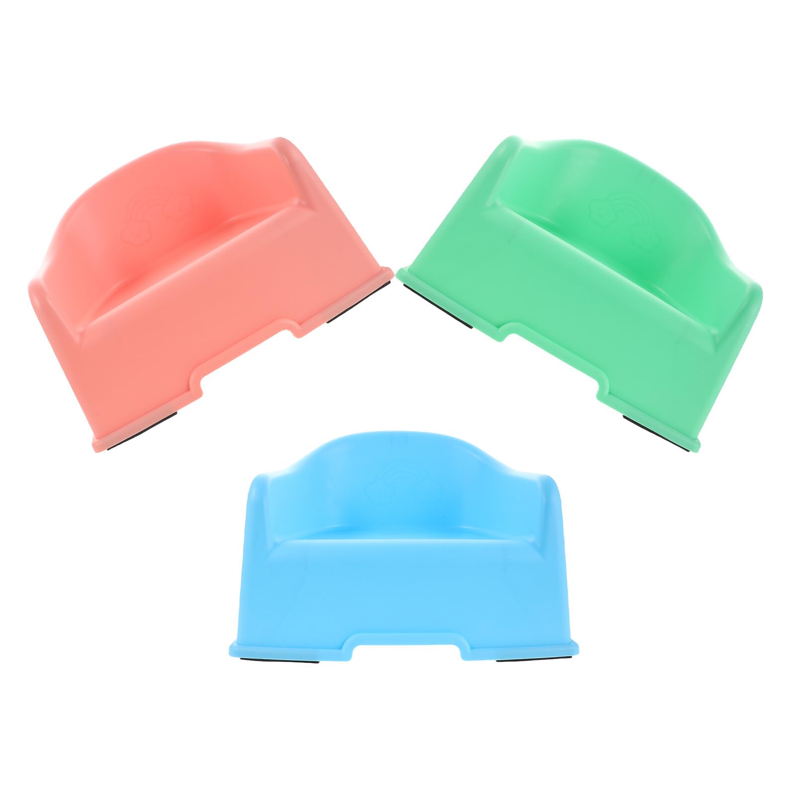 BESTYASH 3 Pièces Petits Tabourets Plastique Épais pour Garçon Fille Marchepieds Antidérapants Polyvalents pour Salle de Bain Toilettes Bain et Évier Robustes et Légers pour Tout Usage