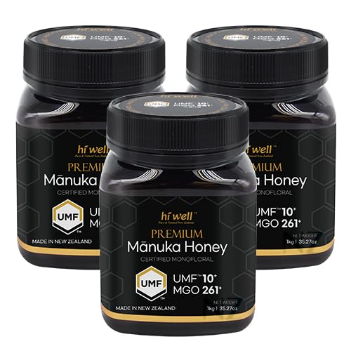 Miel Premium Manuka Hi Well UMF 10+ MGO 261+ 1kg Pack x3 miniatura 1