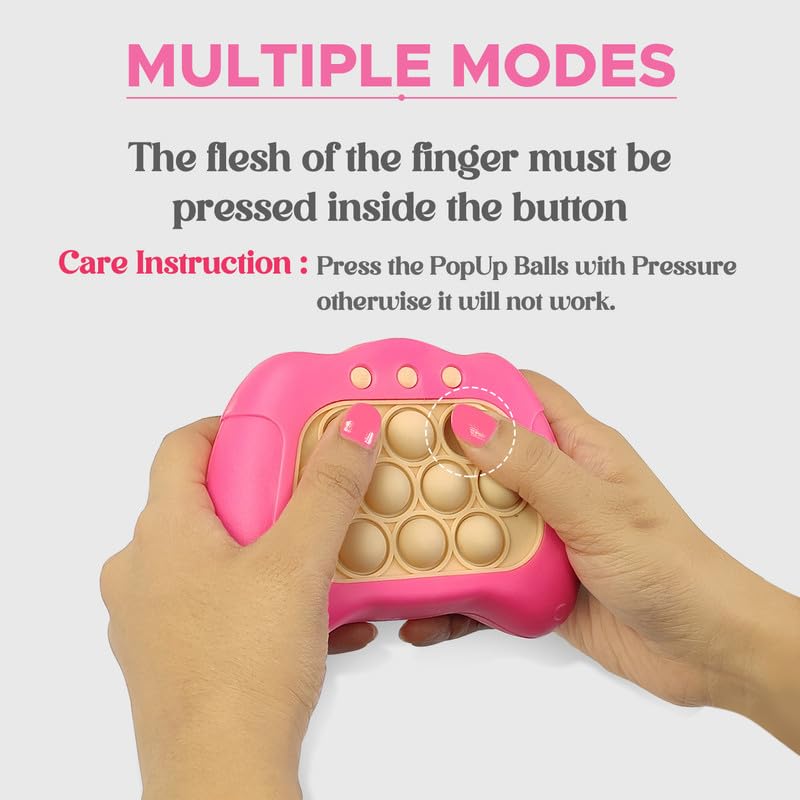 Image of NHR Pop It Intelligence Game Toy with Light & Sound for Kids, Pop It Bubble Push Game, Pop It Game Toy, Pop It Toy, Pop It Musical Toy,Fast Push Popit Multi Level Pop It Toy (Green)