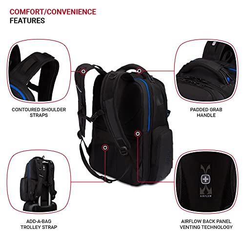 Mochila Gaming para Laptop SwissGear Azul/Negro miniatura 2