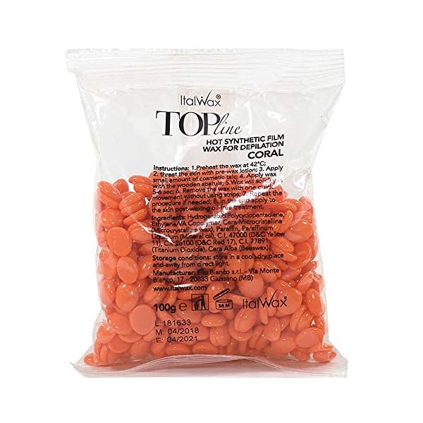 Filmwachs Top Line Coral Italwax Hot Film Wax Wachsperlen, 100 g