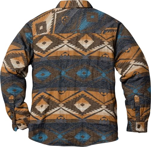 Image of Legendary Whitetails Mens Thermal Lined Shirt Jacket Plaid Flannel Polyfill Insulated Shacket