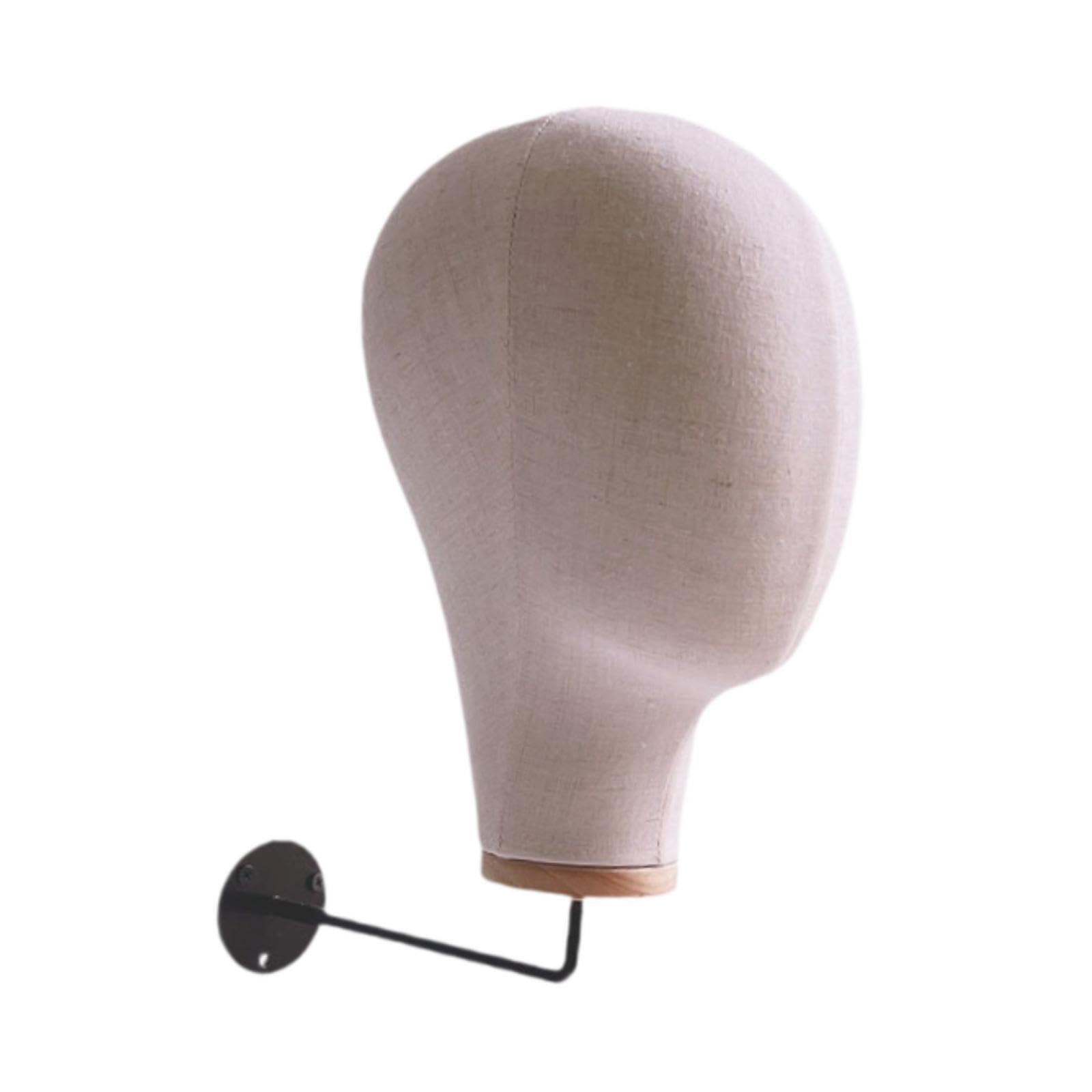 AUYXSSZ Mannequin Head Model Manikin Head for Creative Sturdy Wall Mounted For Efficient Organization Of Wigs And Hairpieces Innovative Wig Display Mannequin , beige white , 54cm