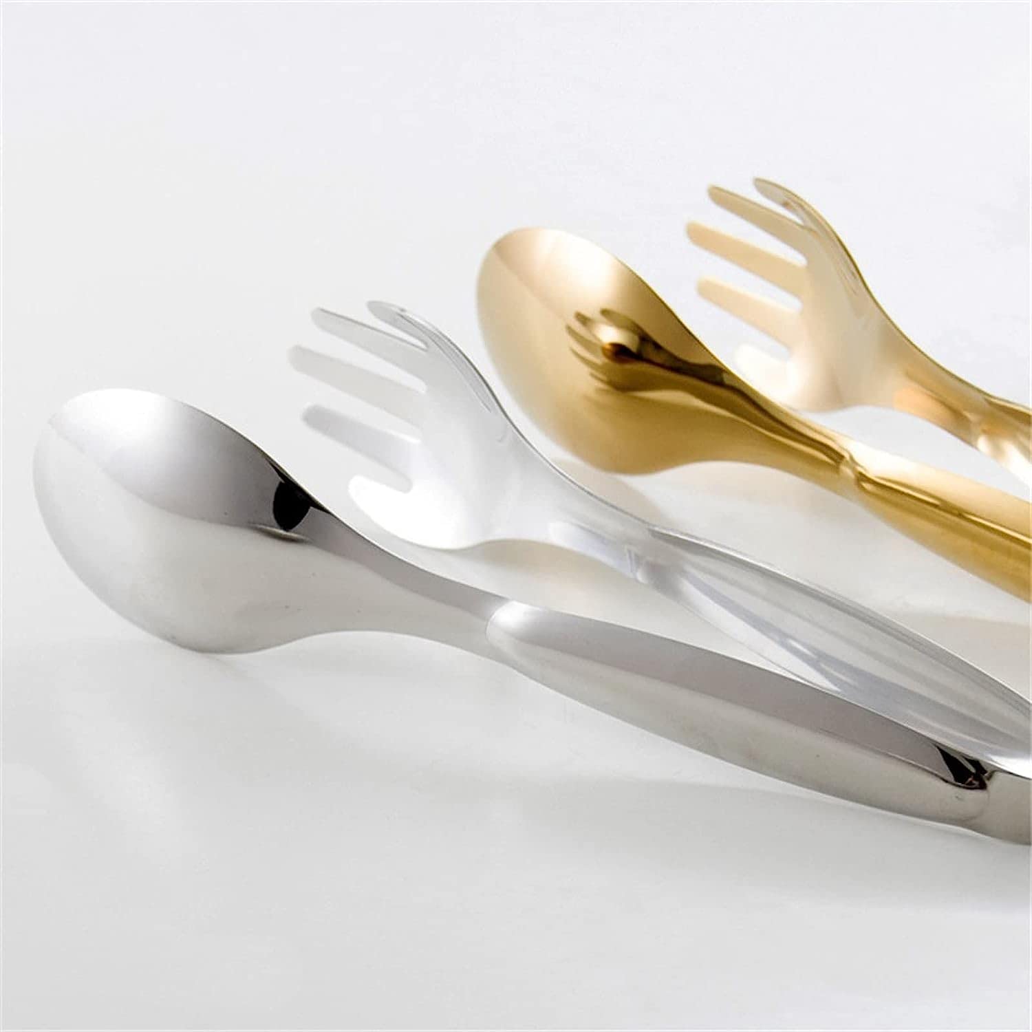 Pinzas de Cocina de for Alimentos, Utensilios de Cocina Dorados y Plateados, Herramientas de Cocina de autoservicio, Pinzas for Barbacoa, alicates(Sliver)