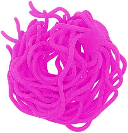 SAMSFX Fly Tying Materials Squirmy Wormy Soft Worm Lures Flie Making Assorted Colors (San Juan Pink)