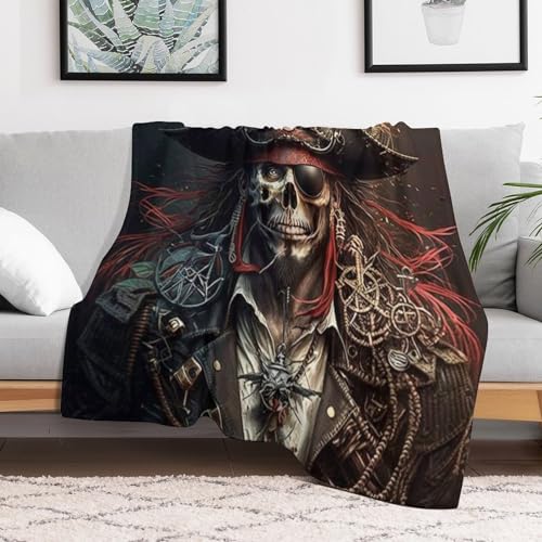 Manta de pirata cálida para cama y sofá con forro polar 130x180 3