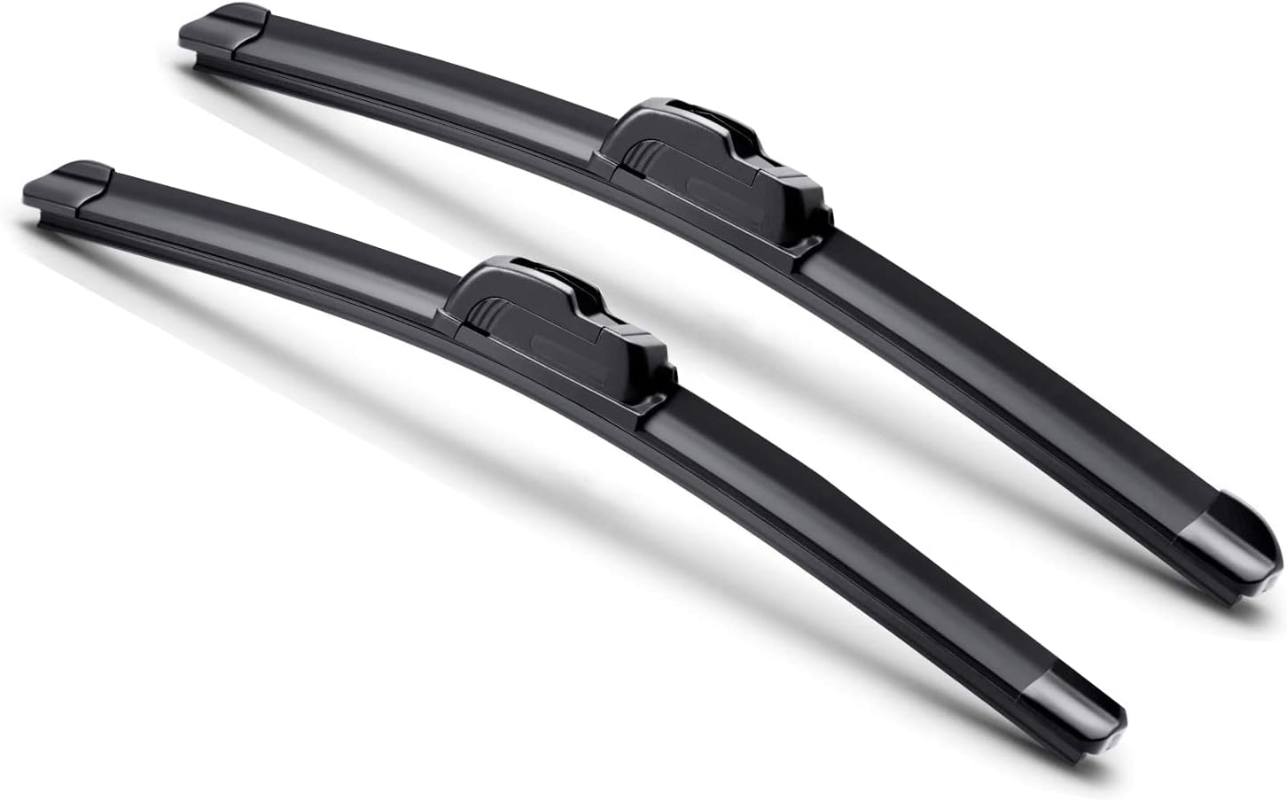 ICBEAMER 26"+26" OEM Quality Premium All Season U or J Hook Bracketness Automotive Windshield Wiper Blade for Original Equipment Replacement, Superior Visibility, Durable Rubber, Easy Installation