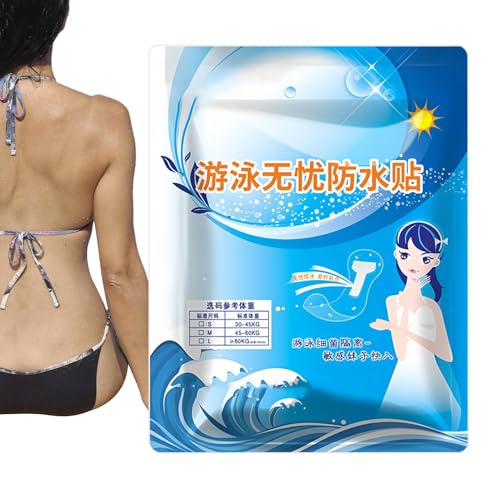 Dopsyesn Protector Impermeable para Bragas | Protectores de Bragas para Niñas de Natación,Adhesivos Higiénicos Protectores Infantiles para Playa Piscina Balneario Aguas Termales
