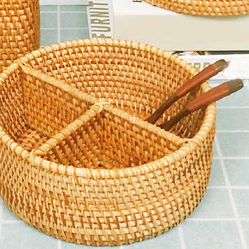 Panier en rotin tissé main pour table basse et salon élégant - 4