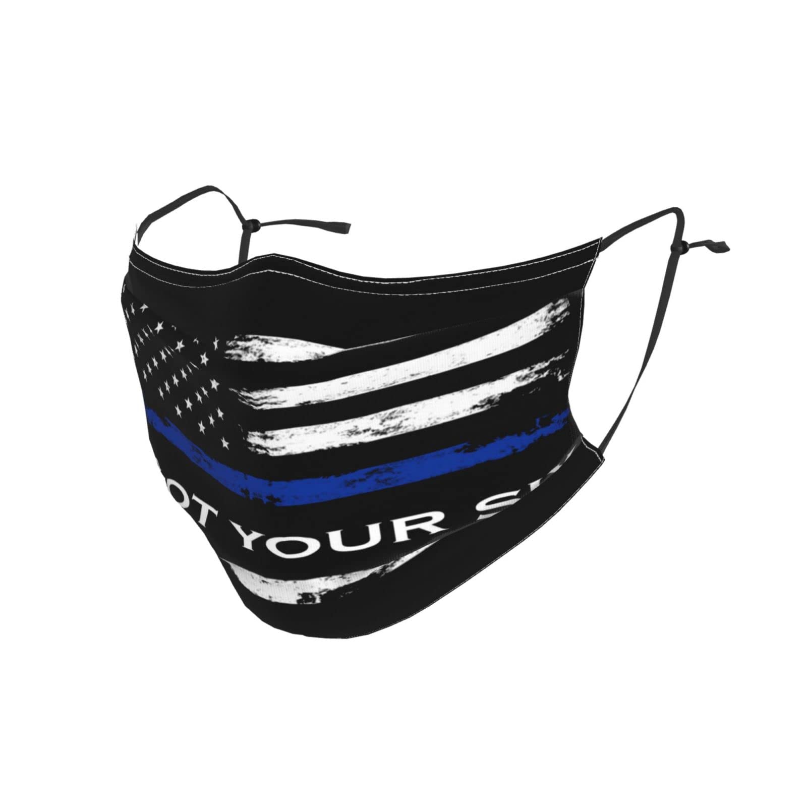 Thin Blue Line I Got Your Six Face Mask Adult Dust Washable Reusable with Filters
