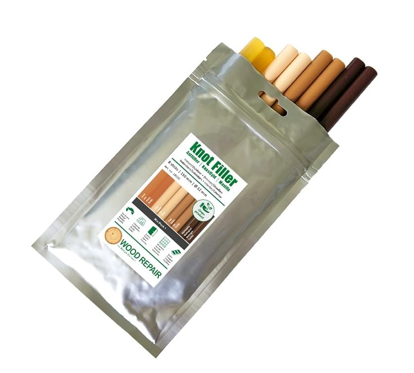 Woodrepair Holzreparatur Astfüller Compact Bag Mix 1: Zweig + Kiefer + Eiche + Mahagoni