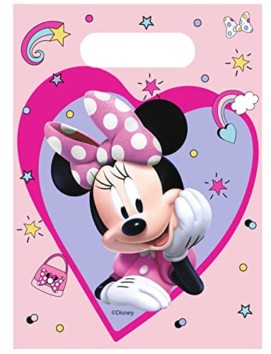Procos - Party Loot Bags Disney Minnie Junior - sacos de presente para doces, 6 unidades, 35077