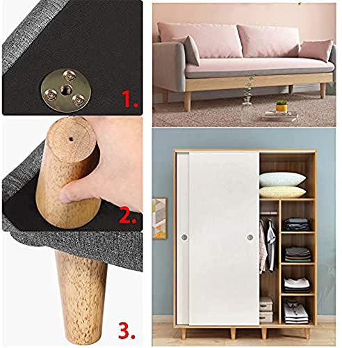Amazon.co.jp: 4本セット ソファ 脚 6cm 木製 ソファーの脚を