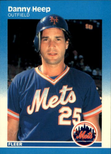 1987 Fleer Baseball Card #11 Danny Heep