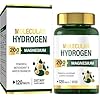 Hydrogen Water Tablets 120 Tablets, Fast Dissolving Molecular Hydrogen Supplement, Non GMO for Brain Health and Cognitive Function
