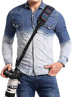 waka Camera Neck Strap with Quick Release and Safety Tether, Adjustable Camera Shoulder