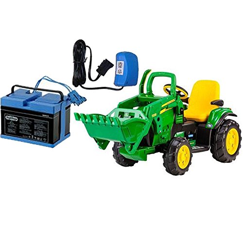 Peg Perego IGOR0069K - John Deere Ground Loader with 12 Volt Battery and Charger