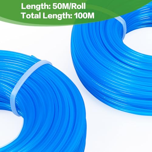 1.6mm Nylon Strimmer Wire, 100M Round Strimmer Line Strong Trimmer Cord for Garden Strimmer Grass Trimmers Electric (Blue) 4 1.6mm Nylon Strimmer Wire, 100M Round Strimmer Line Strong Trimmer Cord for Garden Strimmer Grass Trimmers Electric (Blue) - Image 4