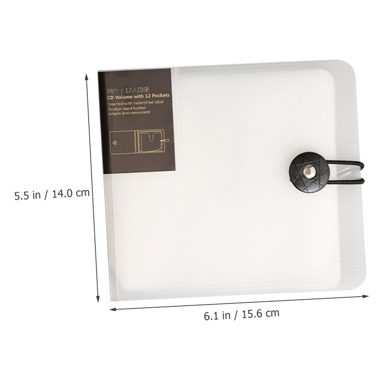 ERINGOGO CD Case Binder Capacity Transparent CD Storage Book CD Organizer for Car Dvd Holder and CD Container Secure and Lightweight Design for Disc Protection