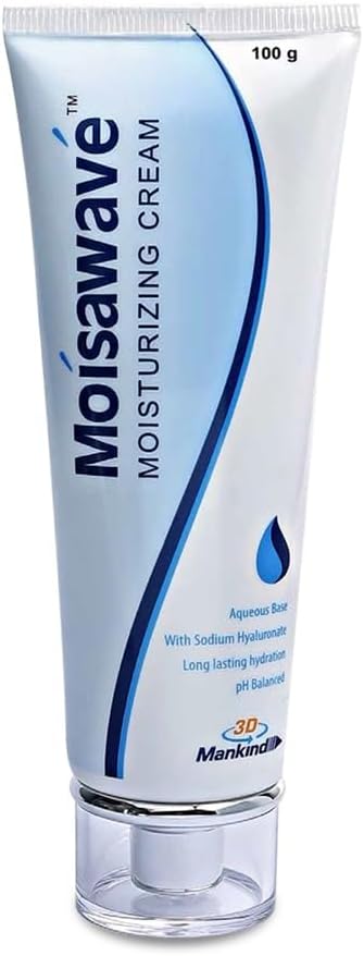 Mankind Cream Lightweight Formula For 72H Moisture Lockdown, With Hyaluronic Acid, Ceramide & Aquaxyl, For Daily Face Moisturizer, Suitable For Dry, Oily And Sensitive Skin 100G