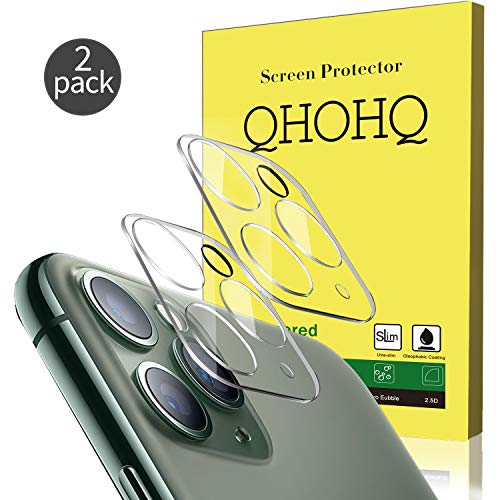 QHOHQ [2 Unidades Protector Lente cámara iPhone 11